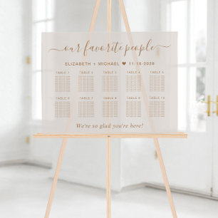Lieblingsmenschen 10 Tische Taupe Hochzeitssitzord Acrylschild
