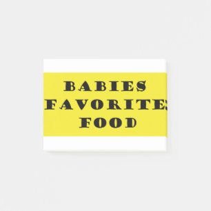 Lieblingsnahrung für Babys Post-it Klebezettel