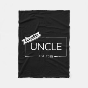 Lieblingsonkel Est 2025 Neffe Nichte Taschendesign Fleecedecke