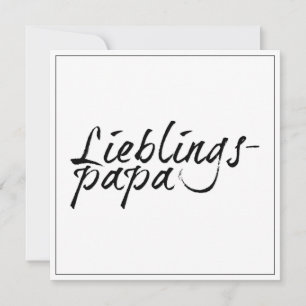 Lieblingspapa - schwarzer Schriftzug 0001