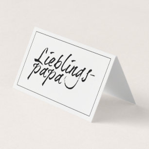 Lieblingspapa - schwarzer Schriftzug 0001