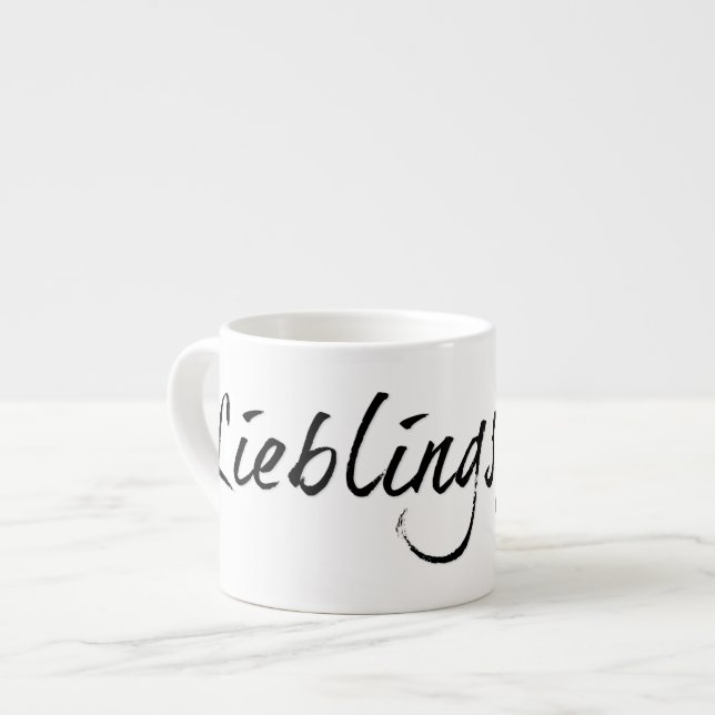 Lieblingspapa - schwarzer Schriftzug 0001 Espressotasse (Vorderseite Links)