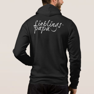 Lieblingspapa - weißer Schriftzug 0001 Hoodie