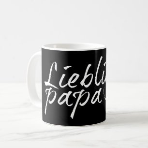 Lieblingspapa - weißer Schriftzug 0001 Kaffeetasse