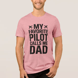 Lieblingspilot nennt mich Dad Vintage-Flugzeug-Shi Tri-Blend Shirt