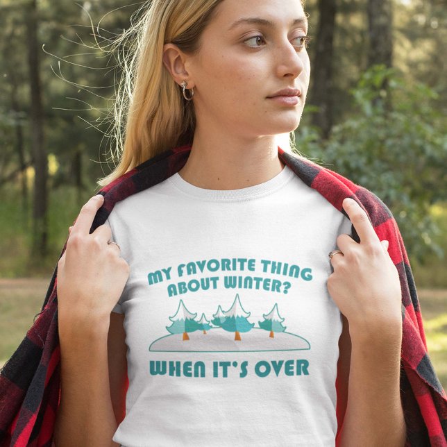Lieblingssache am Winter T-Shirt (Favorite Thing About Winter T-Shirt)