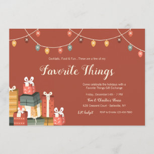 Lieblingssache-Geschenk-Austausch-Einladung Einladung