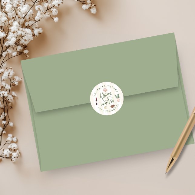 Lieblingssendungen geben Exchange-Sticker Runder Aufkleber (Von Creator hochgeladen)