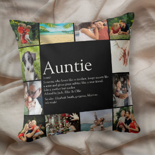 Lieblingstante Tante Definition Lustige Fotocollag Kissen
