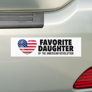 Lieblingstochter der American Revolution DAR Autoaufkleber