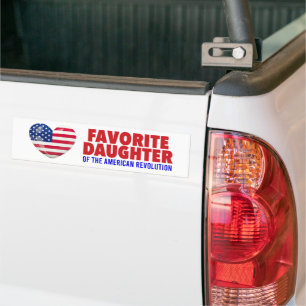 Lieblingstochter der American Revolution DAR Autoaufkleber