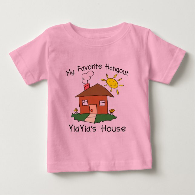 Lieblingstreffpunkt YiaYias Haus Baby T-shirt (Vorderseite)