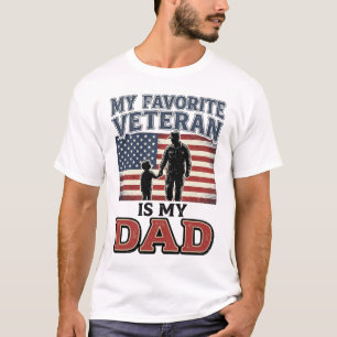 Lieblingsveteran Ist Mein Vater Patriotisches Shir T-Shirt