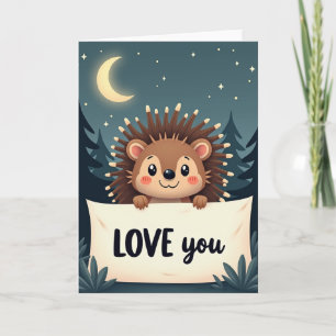 Liebst Du Igel Nacht Karte