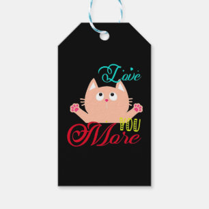 Liebst du mehr eleganter Stil Geschenkanhänger