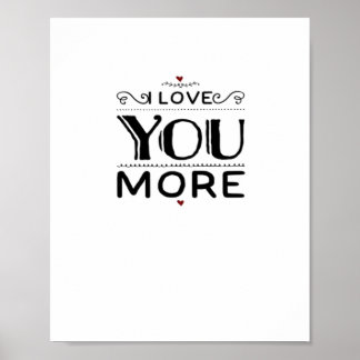 Liebst Du mehr künstlerischer Designstil Poster