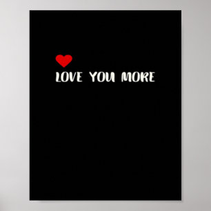 Liebst du mehr Minimalistischer Liebeszitat  Poster