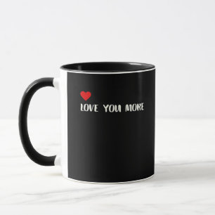 Liebst du mehr Minimalistischer Liebeszitat Tasse