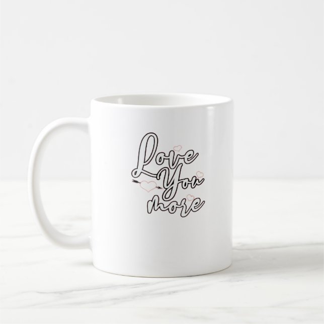 Liebst Du mehr modernes ästhetisches Design  Kaffeetasse (Links)