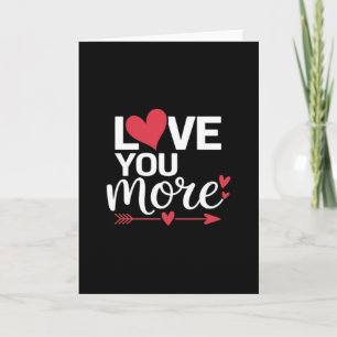 Liebst du mehr sein und ihr Valentinstag Stil  Karte
