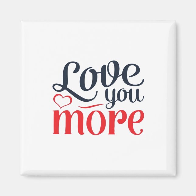 Liebst du mehr Subtile Detail Style  Magnet (Vorne)