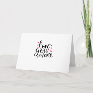 Liebst Du mehr Valentinstag Aufrichtiger Stil Karte