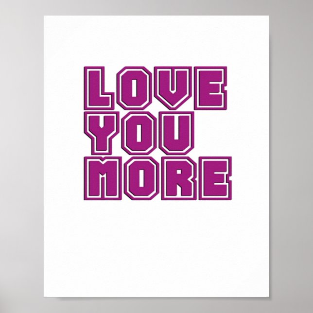Liebst du mehr Zeitlose Anziehungskraft Stil  Poster (Vorne)