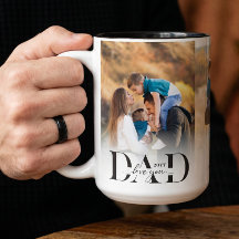 Liebst du Papa Foto-Collage Vatertag Andenken