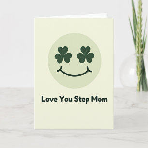 Liebst du Stiefmutter Shamrock Karte