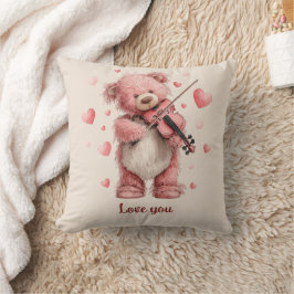 Liebst Du Teddy Mit Violine Kissen
