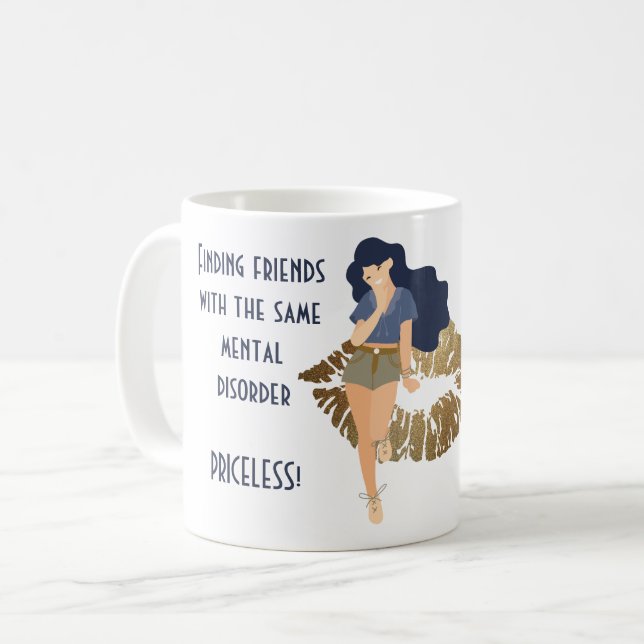 Liebste Freunde mit derselben Geisteskrankheit Ges Kaffeetasse (Vorderseite Links)