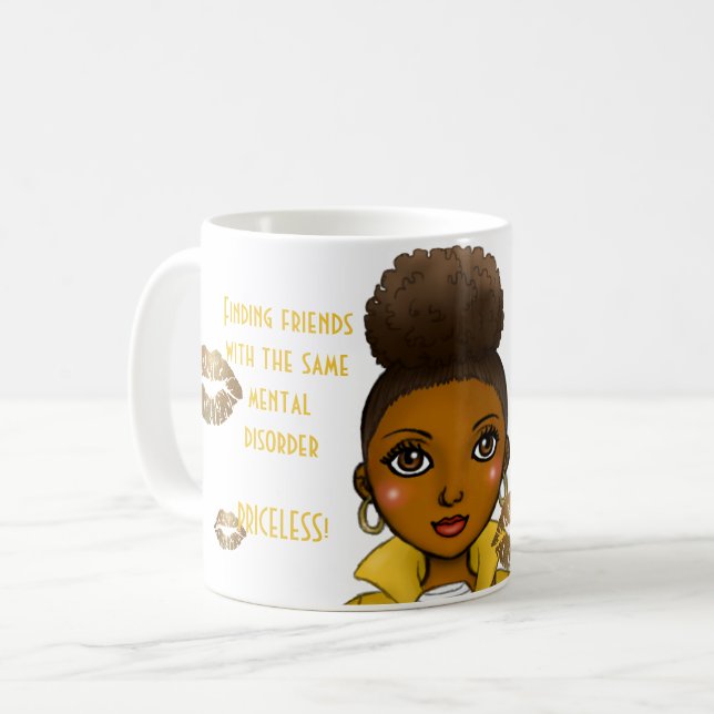 Liebste Freunde mit derselben Geisteskrankheit Ges Kaffeetasse (Vorderseite Links)