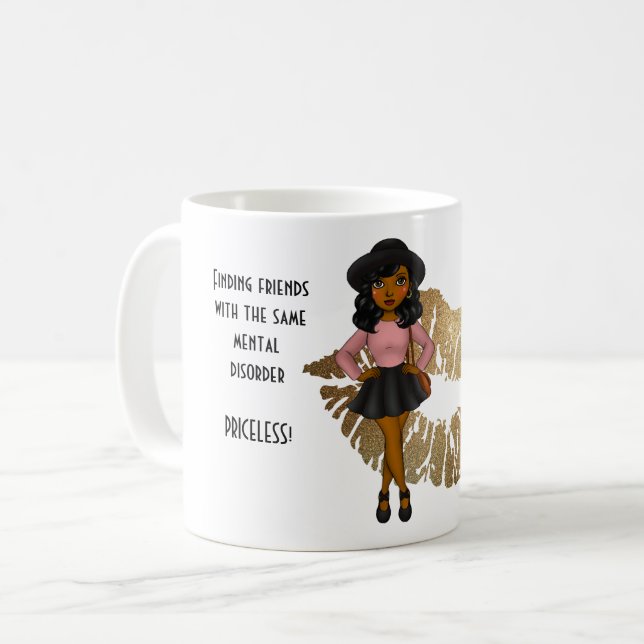Liebste Freunde mit derselben Geisteskrankheit Ges Kaffeetasse (Vorderseite Links)