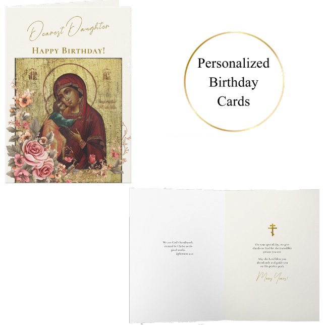 Liebste Tochter Orthodox Christlich Geburtstag Karte (Von Creator hochgeladen)