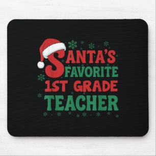 Liebster Weihnachtsmann 1. Klasse Lehrer Weihnacht Mousepad