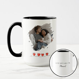 Liebstes Latte Valentinstag-Foto personalisiert Tasse