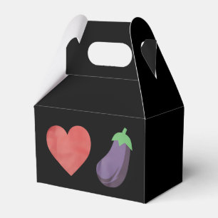 Liebt Aubergine Lustig Schwul LGBTQ Stolz Geschenkschachtel