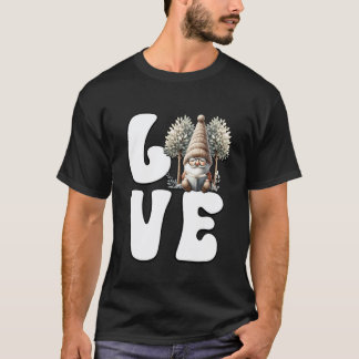 Liebt das Lesen von Büchern Gnom-Grafik für Biblio T-Shirt