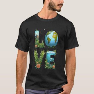 Liebt die Erde Tag Lehrer Rettet unseren süßen Pla T-Shirt