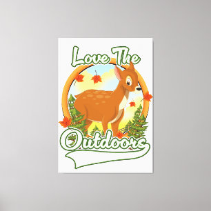 Liebt die freie Natur Leinwanddruck