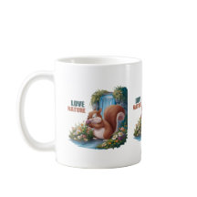 Liebt die lustige Eichhörnchen-Natur
