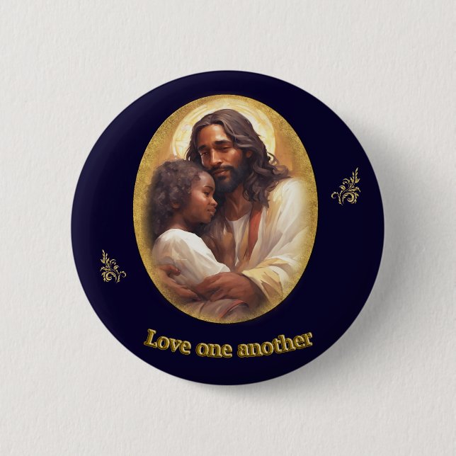 Liebt einander button (Vorderseite)