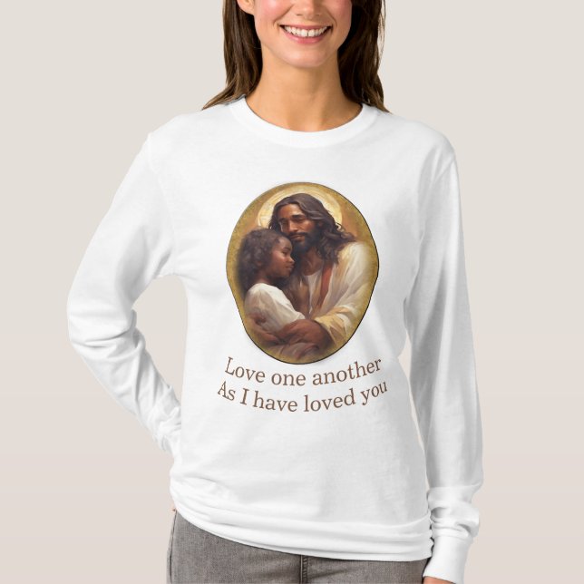 Liebt einander, Christ! T-Shirt (Vorderseite)