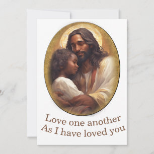 Liebt einander Christliches Bibelvers Einladung