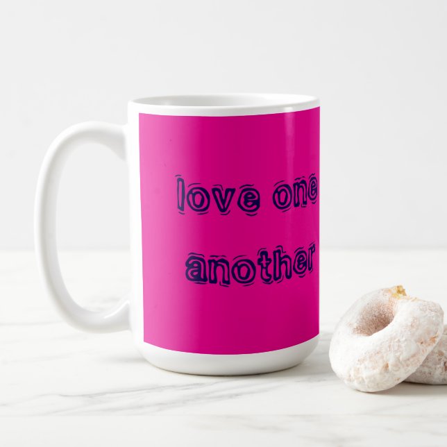 Liebt einander Kaffeetasse (Mit Donut)