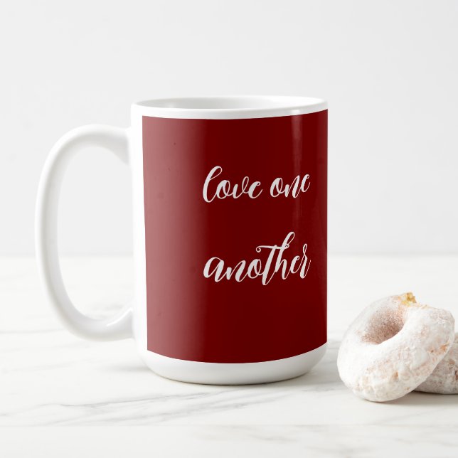 Liebt einander Kaffeetasse (Mit Donut)