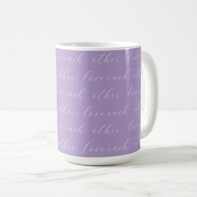Liebt einander  kaffeetasse (VorderseiteRechts)
