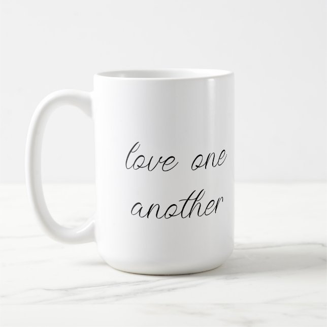 Liebt einander Kaffeetasse (Links)