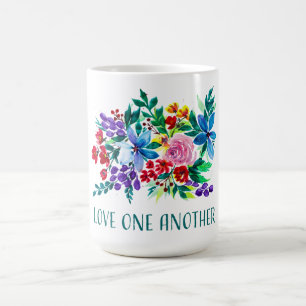 Liebt einander Phoebe Floral Inspirierend Kaffeetasse
