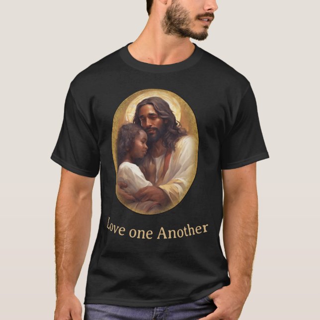 Liebt einander T-Shirt (Vorderseite)